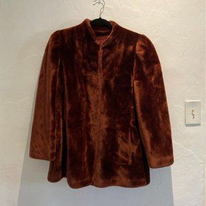 Vintage 70's / 80's Sasson Fur Coat Size 12 (Fits like a 10/12) Medium or Large
